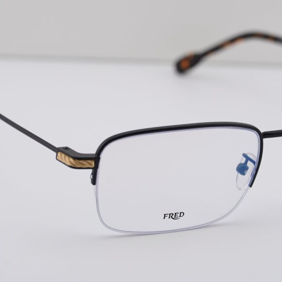 Fred FG50007U 002 Rectangle 56mm Eyeglasses - Black - Picture 7 of 10